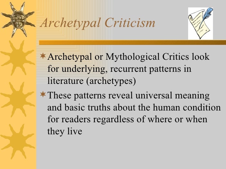 characteristics of archetypal criticism