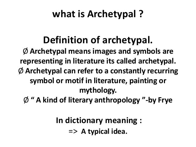 archetype examples