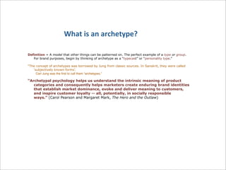 Archetype Definition Example Archetypes | PDF