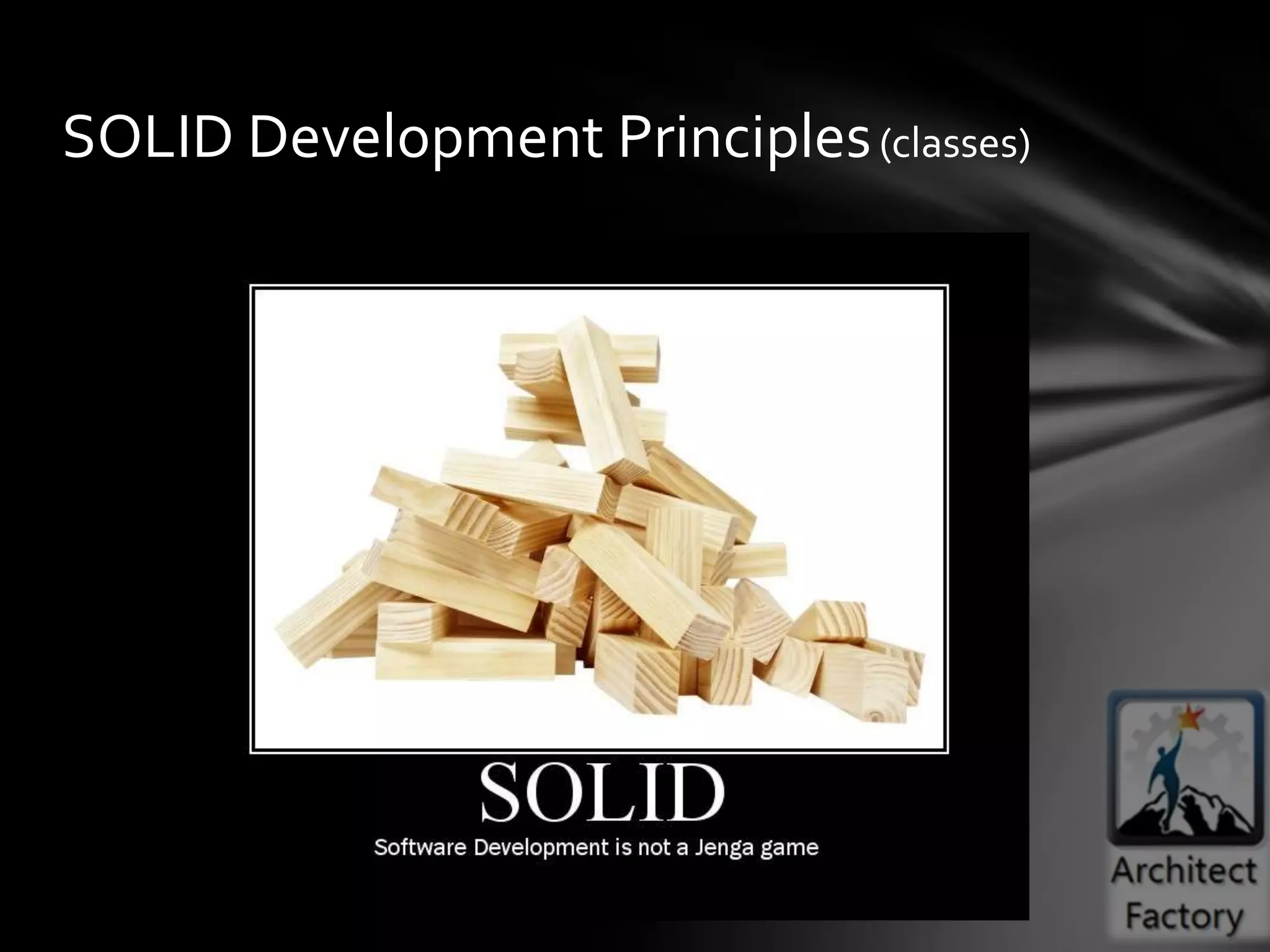 SOLID Development Principles (classes)
 