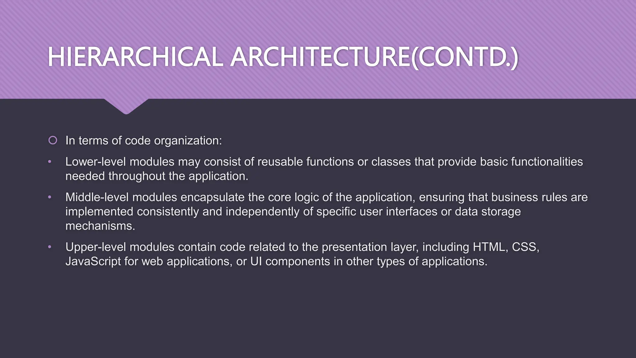 Hierarchical Software Architecture & its Types Presentation | PPT