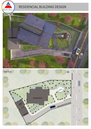 ROOF PLAN
AERIAL VIEW
RESIDENCIAL BUILDING DESIGN
 