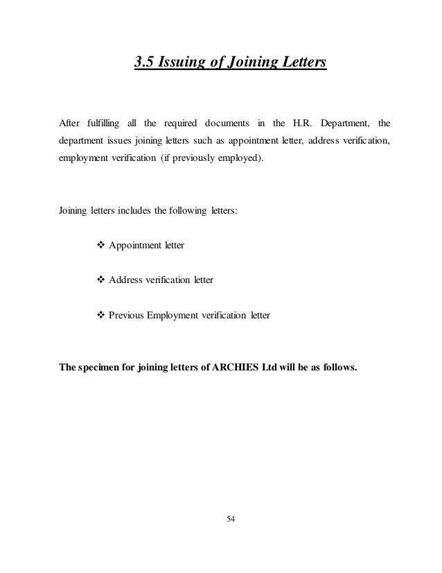 Duty Joining Report Cover Letter Duty Joining Report Cover Letter