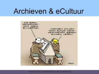 Archieven & eCultuur 