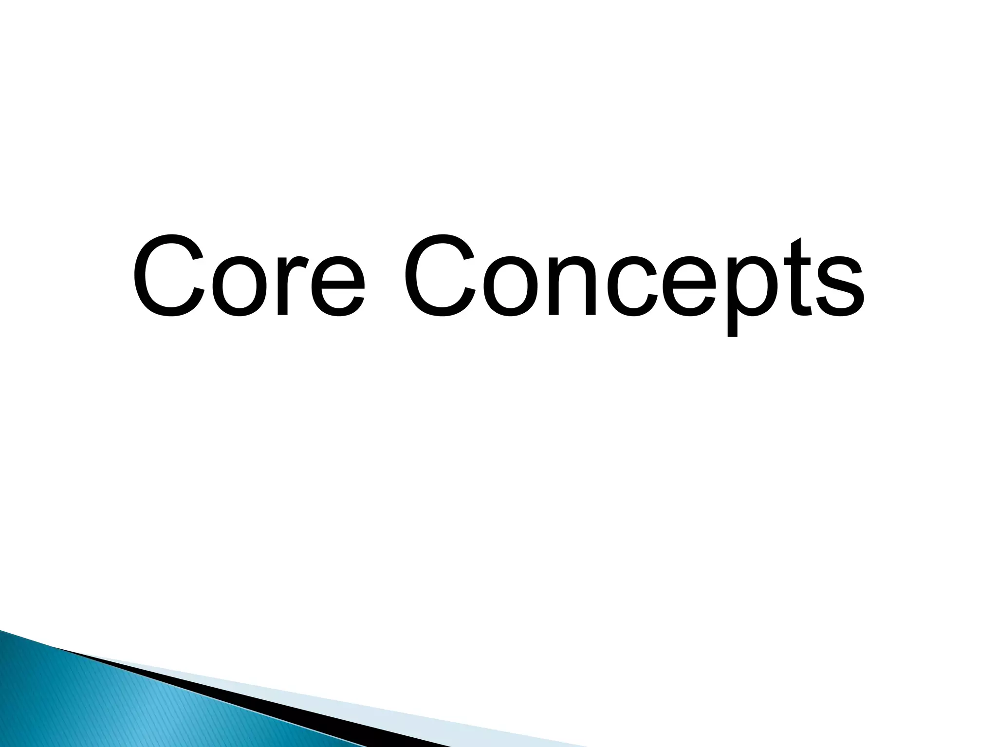 Core Concepts
 