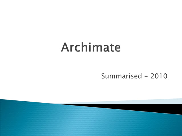 Archimate Meta Model | PPT
