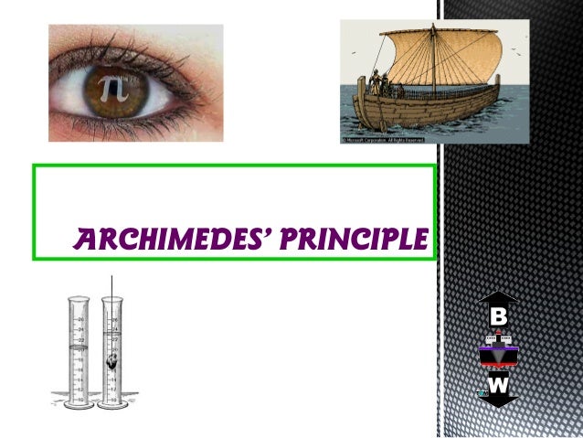 archimedes principle archimedes principle