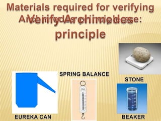 density of the fluidApparent loss in weight= True weight-weight of the body immersed in a fluid (=buoyant force)= w1-w2