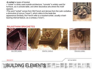 Architectural traditional building elements & hotels case study | PPTX