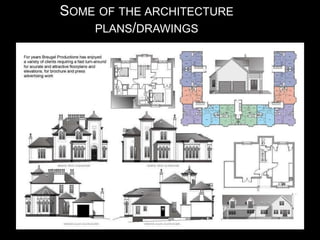 SOME OF THE ARCHITECTURE
    PLANS/DRAWINGS
 