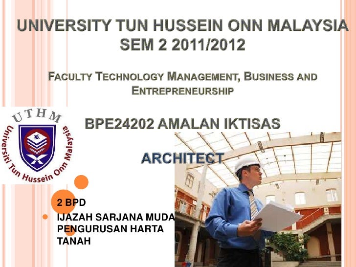 Architect presentation