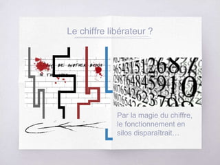 Le chiffre libérateur ?
Par la magie du chiffre,
le fonctionnement en
silos disparaîtrait…
 