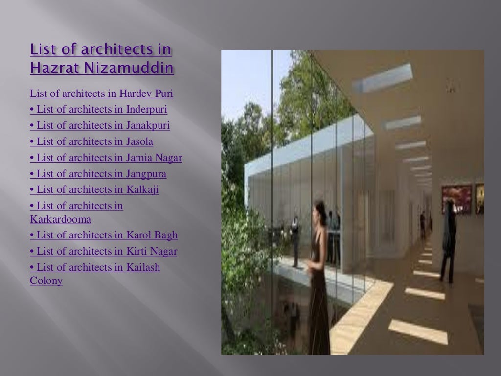 List of Best Architect in Delhi