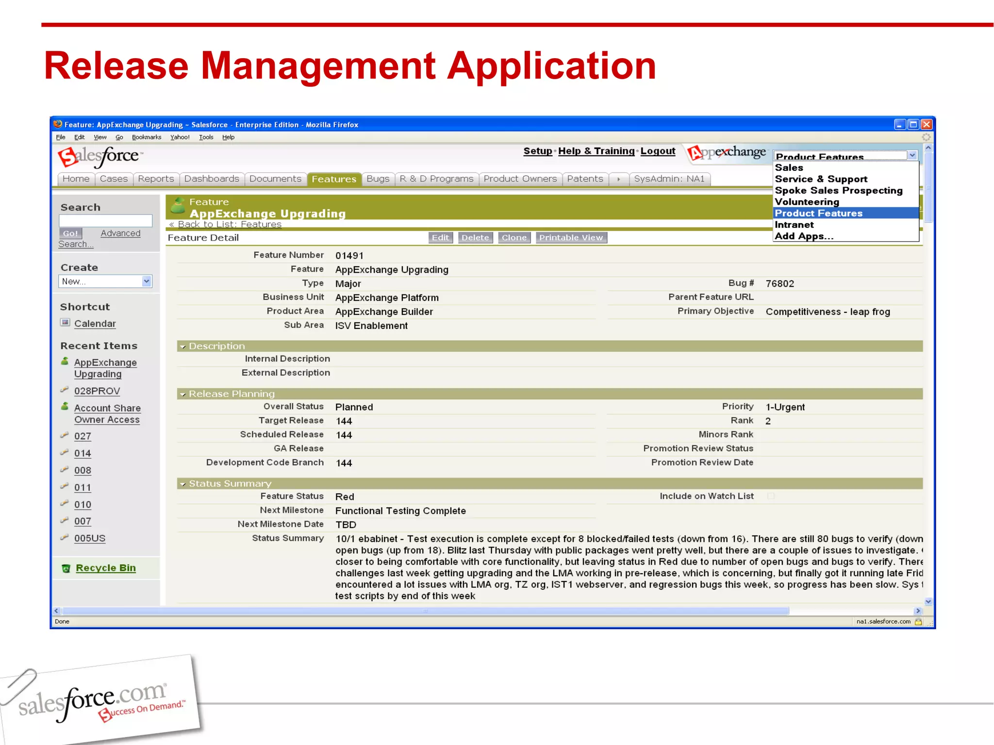 Release Management Application 