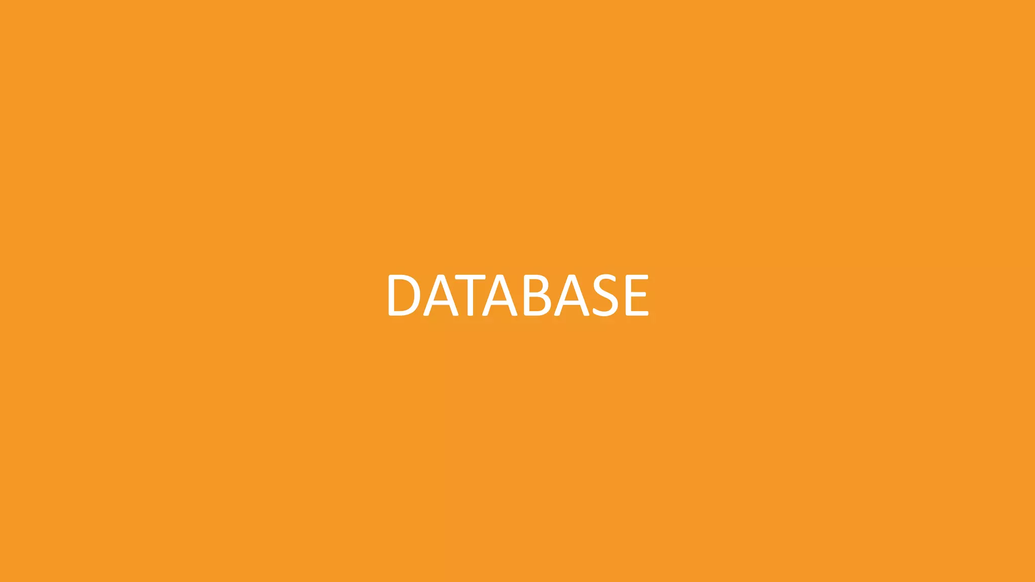 DATABASE
 