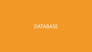 DATABASE
 