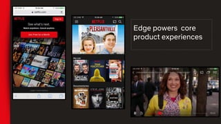 Edge powers core
product experiences
 