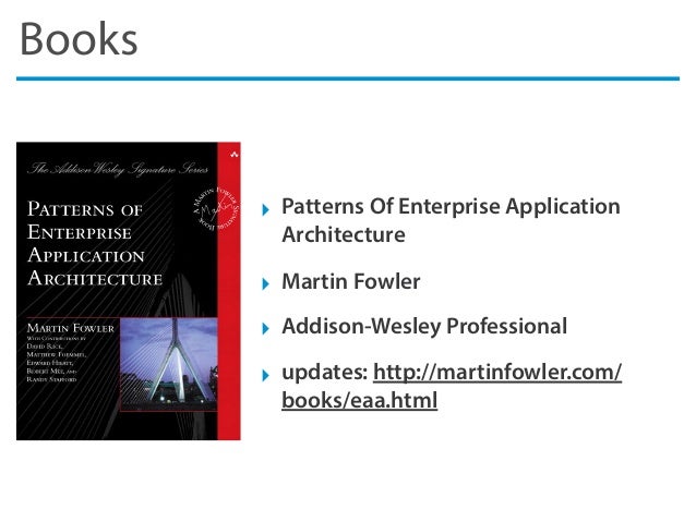 Pattern Enterpr Applica Arch
