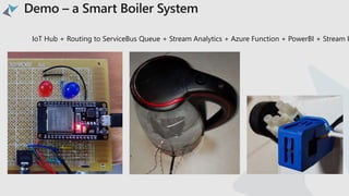 IoT Hub + Routing to ServiceBus Queue + Stream Analytics + Azure Function + PowerBI + Stream I
 