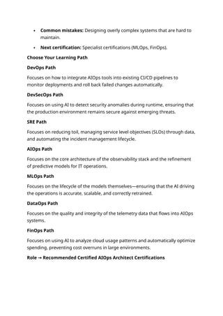 Architecting the Future: Mastering the Certified AIOps Architect Path ...