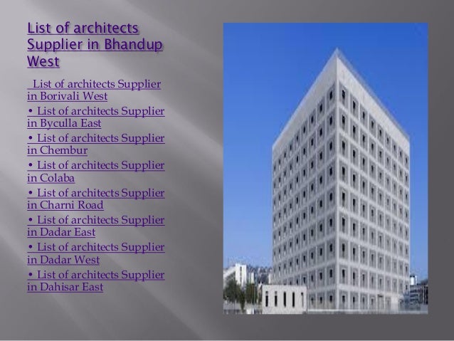 List Of Architects In Mumbai Mumbai Interior Design