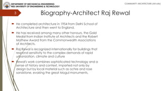 raj rewal architect._0000000000000000001 | PPTX