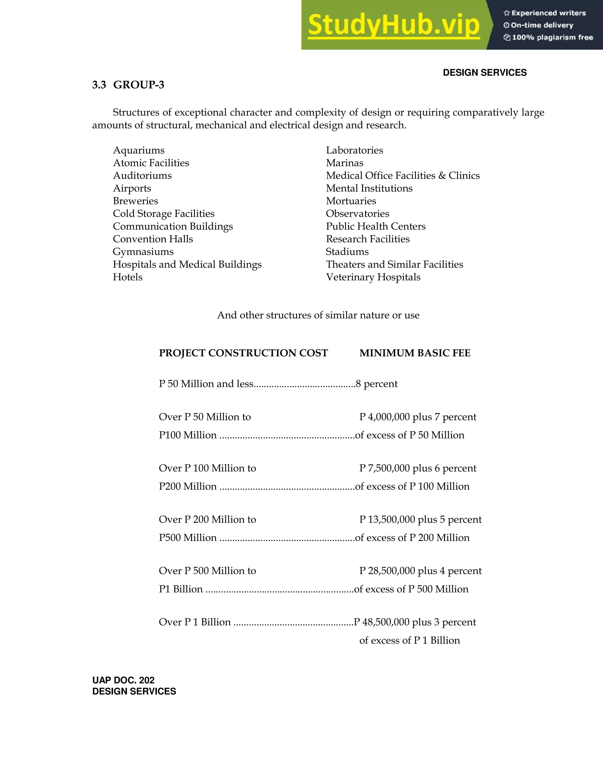 DESIGN SERVICES
4+4 3 , 4
( +
+ =
0 6
6 , 0 B $
6
" 6
$ ( 0 ,
$ " ! 7 $
$ 7 # 0
< (
7 6 " ( 0
7 C 7
, % *
! &> 6 8
, ! &> 6 ! ; >>> >>> 4
!%>> 6 ! &> 6
, ! %>> 6 ! 4 &>> >>> -
!9>> 6 ! %>> 6
, ! 9>> 6 ! %: &>> >>> &
!&>> 6 ! 9>> 6
, ! &>> 6 ! 98 &>> >>> ;
!% " ! &>> 6
, ! % " ! ;8 &>> >>> :
! % "
UAP DOC. 202
DESIGN SERVICES
 