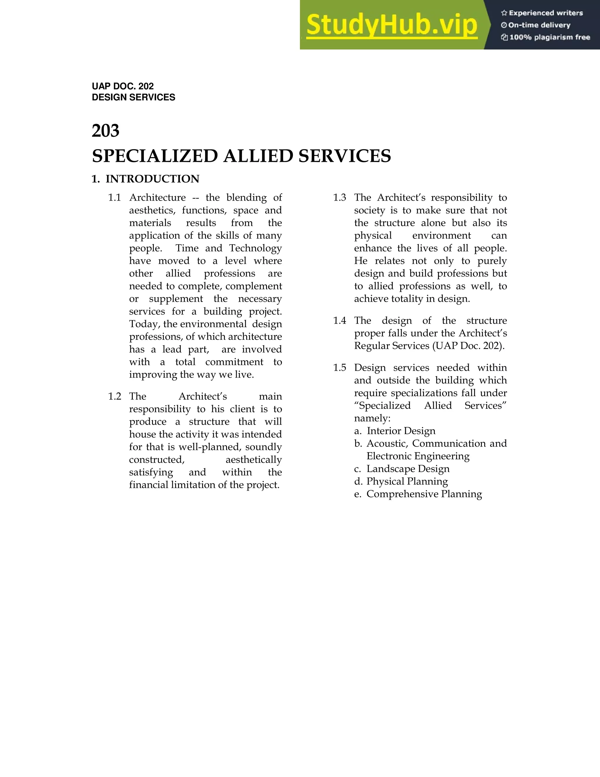 UAP DOC. 202
DESIGN SERVICES
014
, / 5 . // .
2+ .
% % //
*
% 9
/
% :
*
7
% ;
# ( 1 ! ' 9>92
% & '
+ )
H( ) ( I
D
'
$
A A
= '
! !
$ !
 