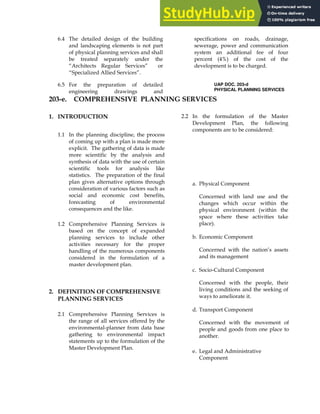 - ;
H # ( I
H( ) ( I
- & 0
1;E2
UAP DOC. 203-d
PHYSICAL PLANNING SERVICES
014 + , ,/ 3
2+ .
% %
*
+ *
% 9 $ ! (
0+ . ,
,/ 3
9 % $ ! (
/
6 ' !
9 9 6
' !
D
! $
$
1
*
2
A $
$
( /$ $
$
*
$
$
=
$
 