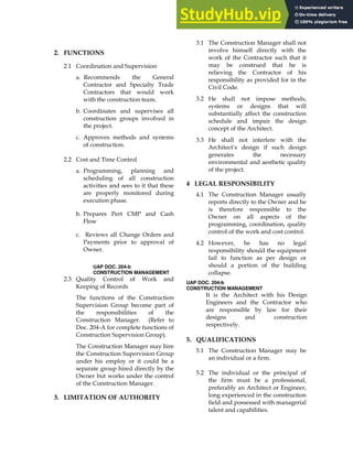 0+
9 % $ (
# <
$ (
$ *
$
9 9 $ $
!
! ! $6! $
0
# $ ,
!
,
UAP DOC. 204-b
CONSTRUCTION MANAGEMENT
9 : L $ 5 *
3 #
$
( <
$ 6 1#
' 9>;/
$ ( < 2
$ 6
$ ( <
, *
$ 6
4+ / =
: % $ 6
* $
$
$ $
: 9 7
: : 7
+
6 / 3 / , * / =
; % $ 6
,
,
+
*
; 9 7
+
UAP DOC. 204-b
CONSTRUCTION MANAGEMENT
'
A $
7+ A /
& % $ 6
& 9
A
 