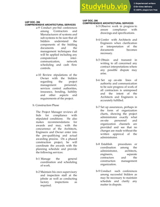 UAP DOC. 206
COMPREHENSIVE ARCHITECTURAL SERVICES
/? $ /
$
6
/
+
) /
*
/%> #
,
+
$ !
! 6
7
*
A ,
/+
,
D
/% 6
*
/9 6
+
UAP DOC. 206
COMPREHENSIVE ARCHITECTURAL SERVICES
/: , *
/; $
A
/& ,
/- ( /
*
A
/4 (
)
/
)
/8 A
)
/? $
 