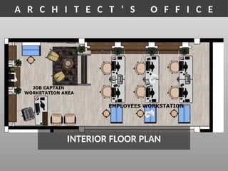 Architect's Office - Floor Plan - Interior Perspective | PPTX