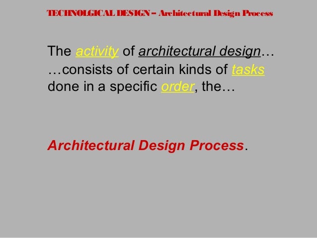 architectural design process