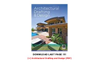 Architectural Drafting And Design Pdf