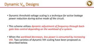 Advanced Architectural Techniques for Low Power VLSI Design in Modern ...