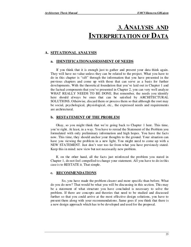 Dissertation problem statements on physical assessment