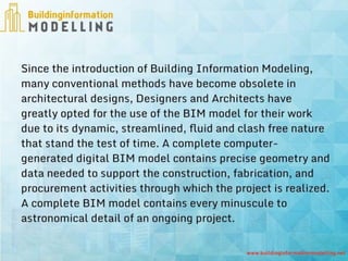 Architectural BIM - Building Information Modeling | PPTX