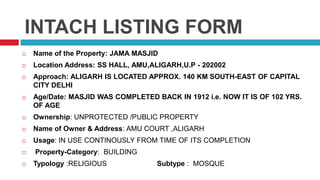 Architectural building study – jama masjid