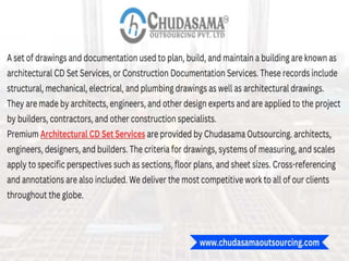 Premium quality Architectural CD Set Services | Chudasama Outsourcing ...