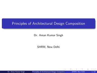 Principles of Architectural Design Composition | PDF