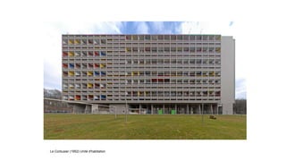Le Corbusier (1952) Unité d'habitation
 