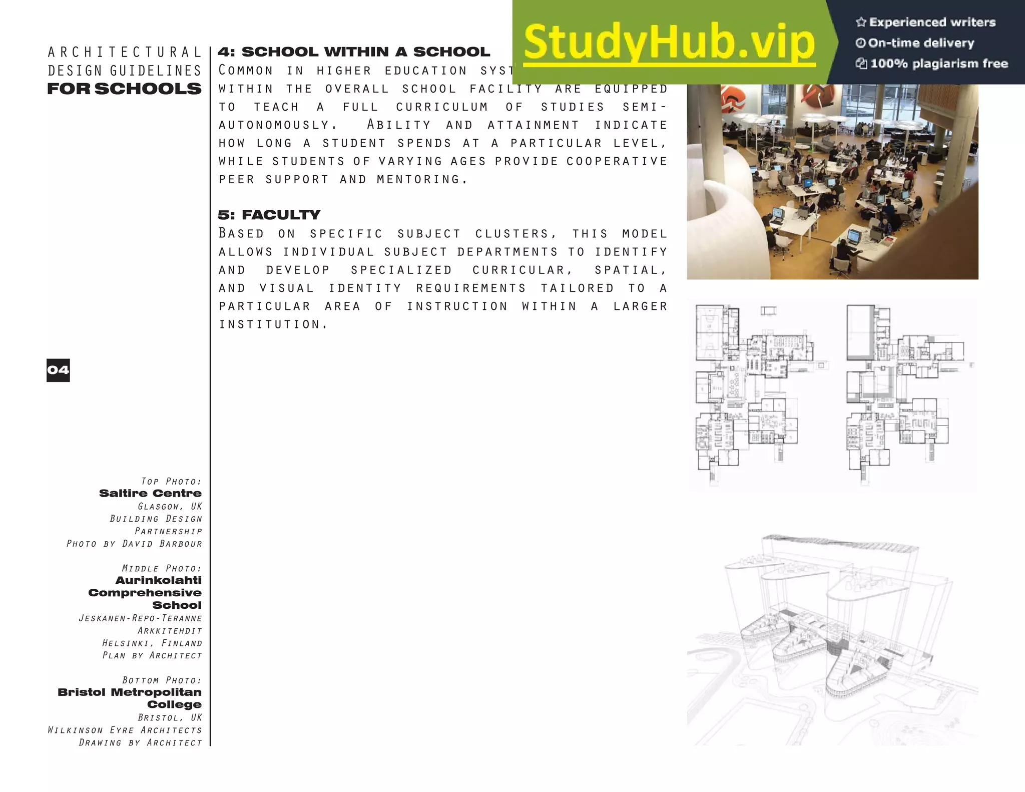 ARCHITECTURAL DESIGN GUIDELINES FOR SCHOOLS TECHNICAL SERVICES BRANCH ...