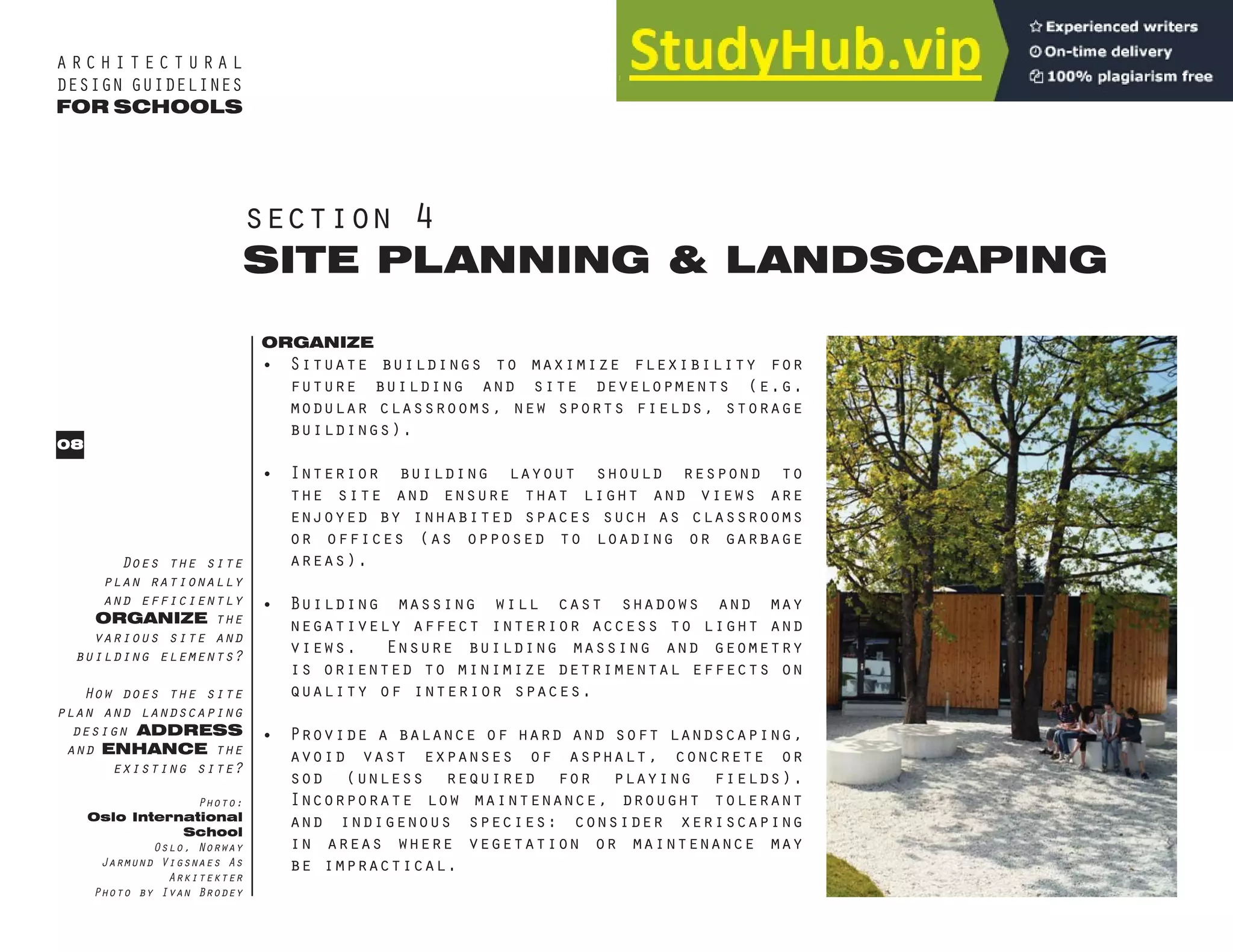 ARCHITECTURAL DESIGN GUIDELINES FOR SCHOOLS TECHNICAL SERVICES BRANCH ...