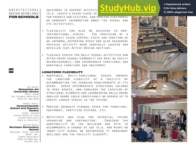 ARCHITECTURAL DESIGN GUIDELINES FOR SCHOOLS TECHNICAL SERVICES BRANCH ...