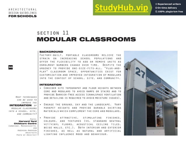ARCHITECTURAL DESIGN GUIDELINES FOR SCHOOLS TECHNICAL SERVICES BRANCH ...