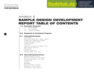 Sample Development Section ARCHITECTURAL DESIGN GUIDELINES FOR SCHOOLS TECHNICAL SERVICES BRANCH ...