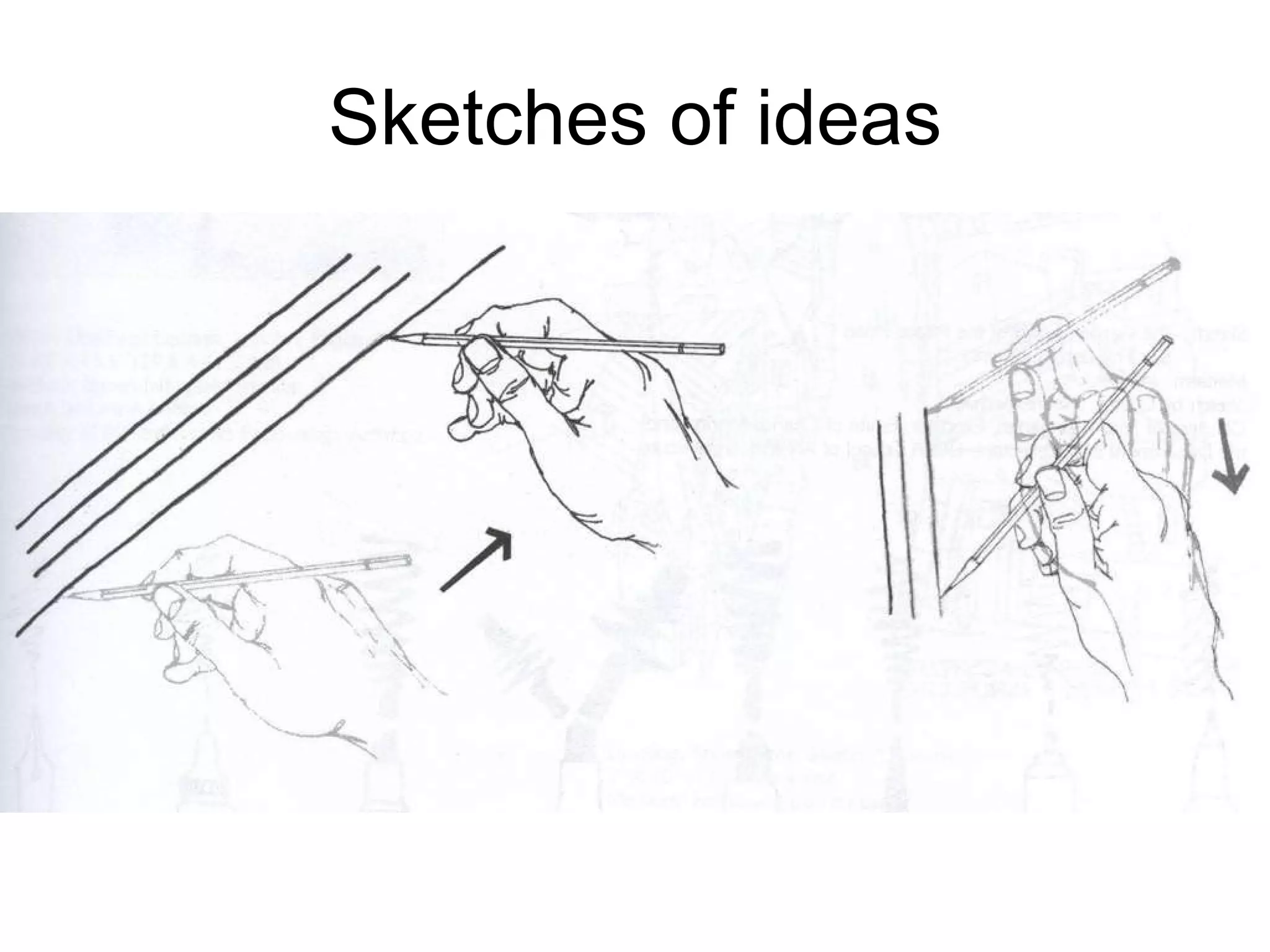 Sketches of ideas 