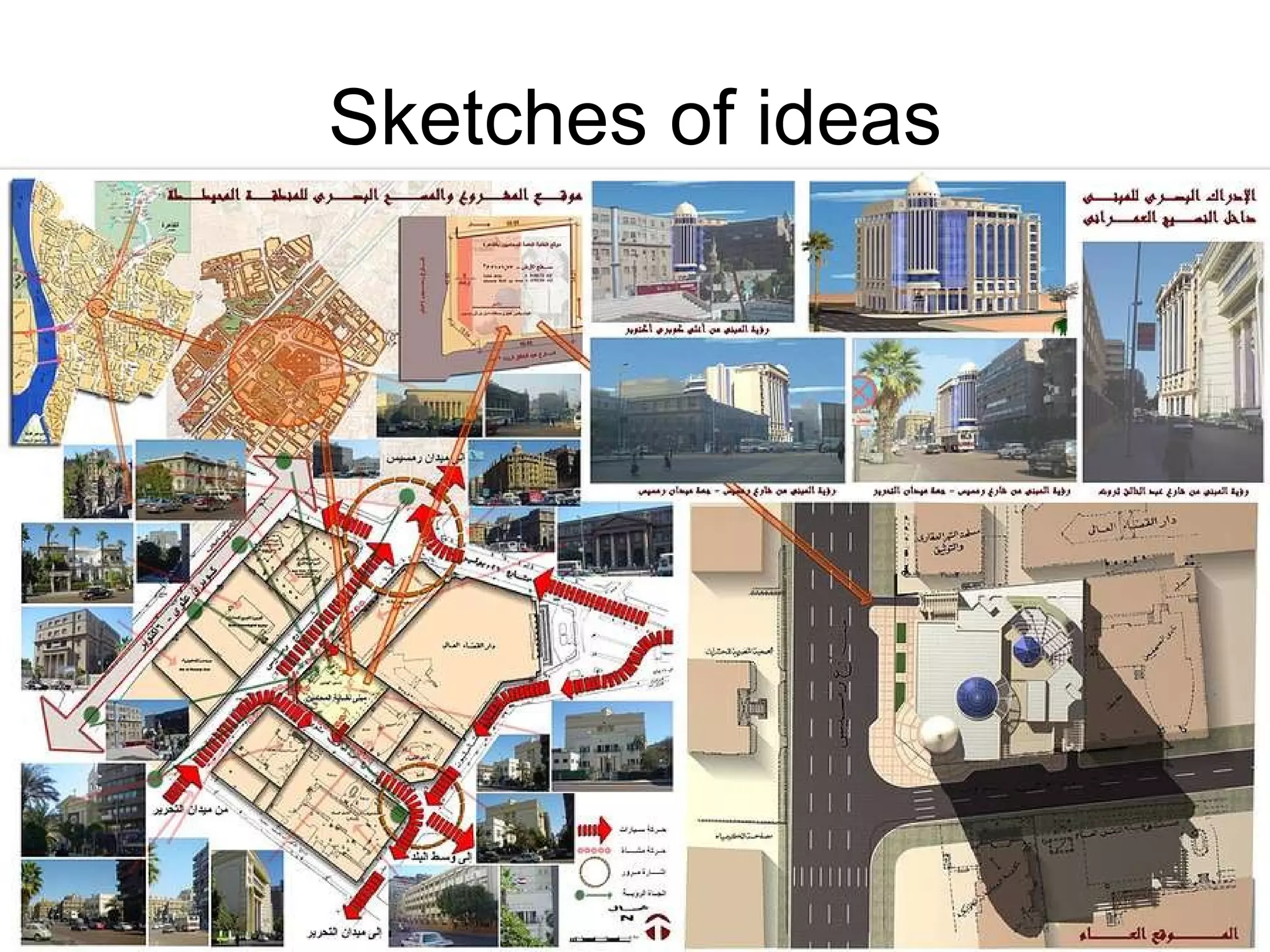 Sketches of ideas 