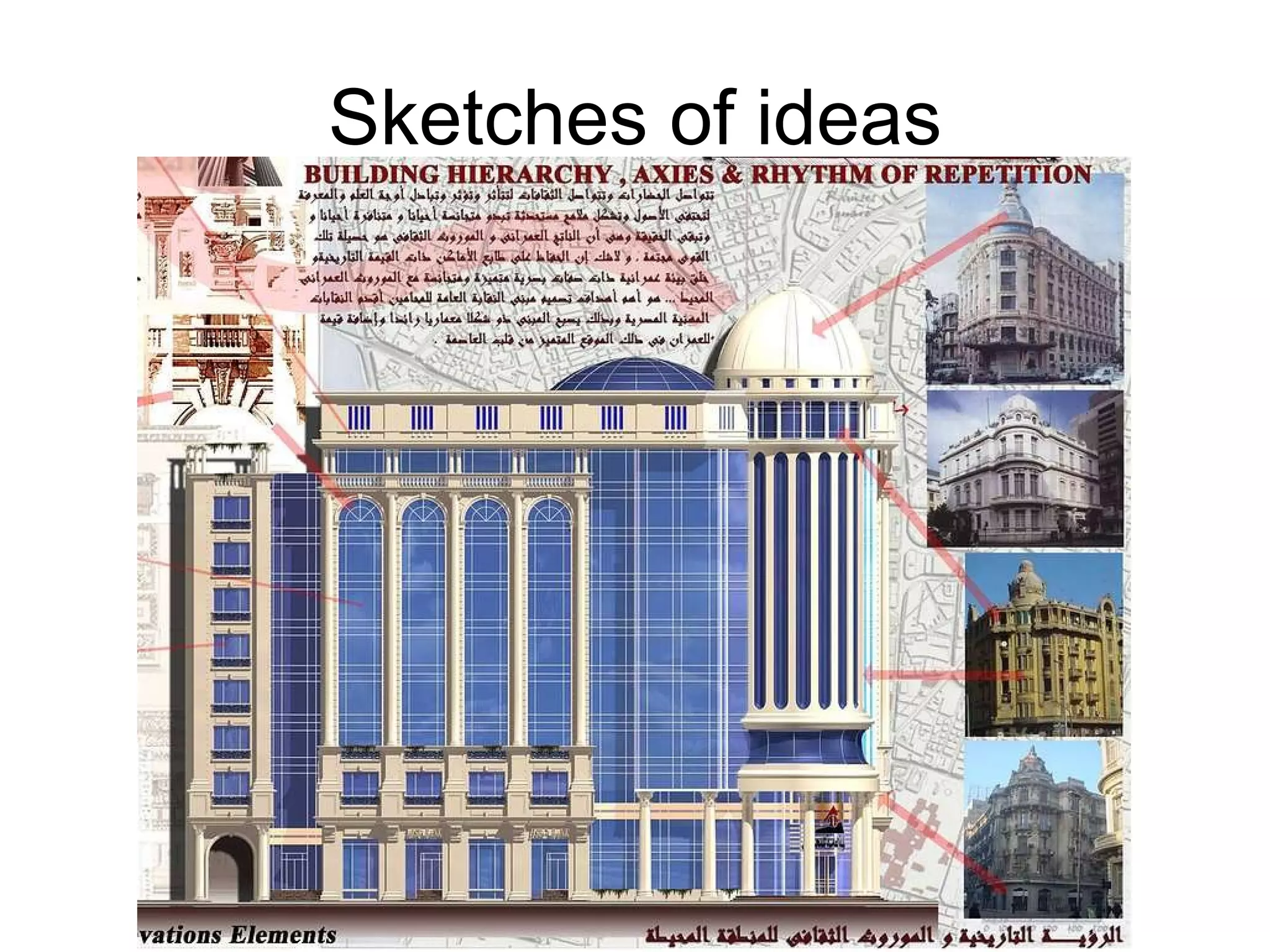 Sketches of ideas 