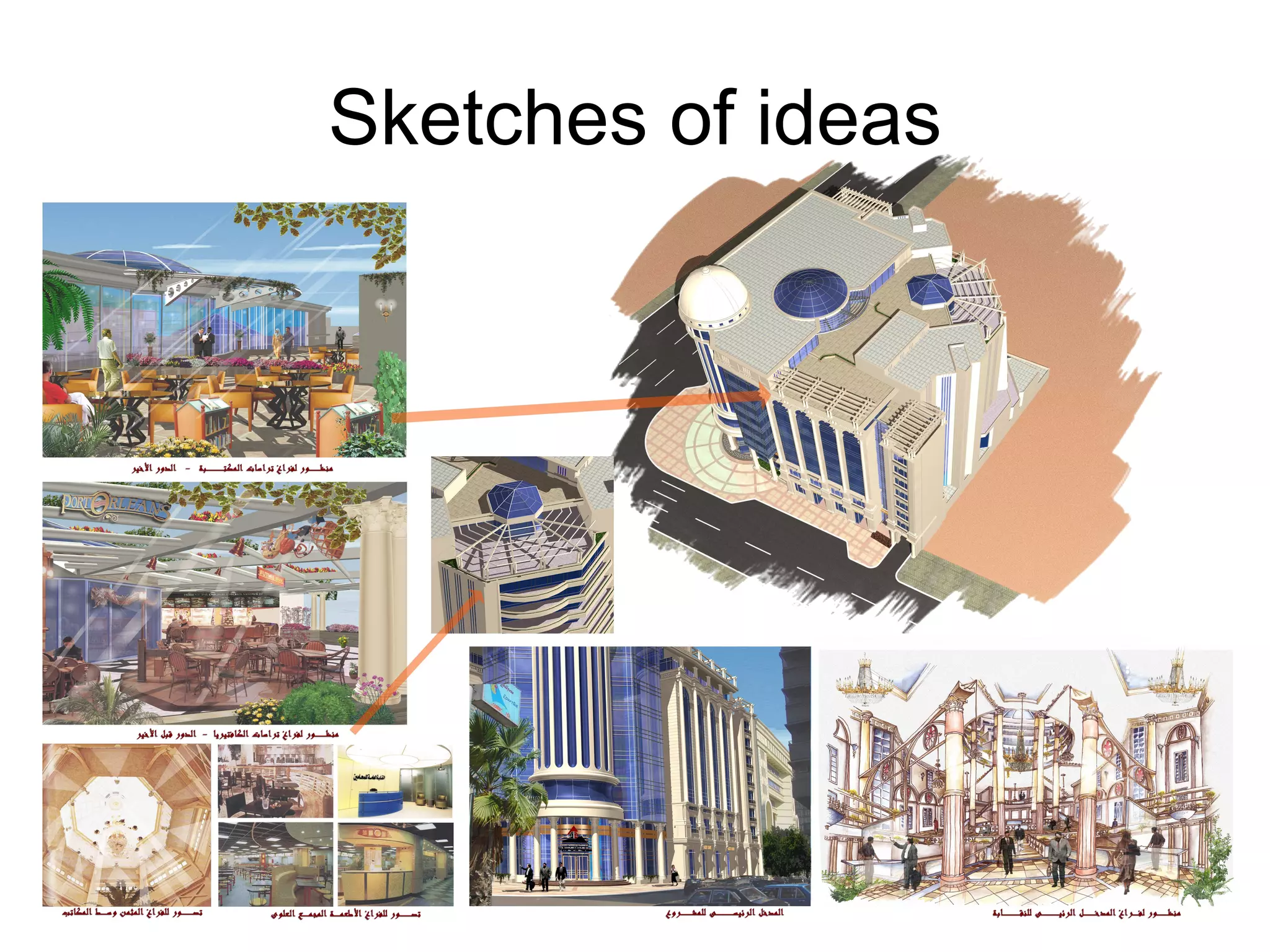 Sketches of ideas 
